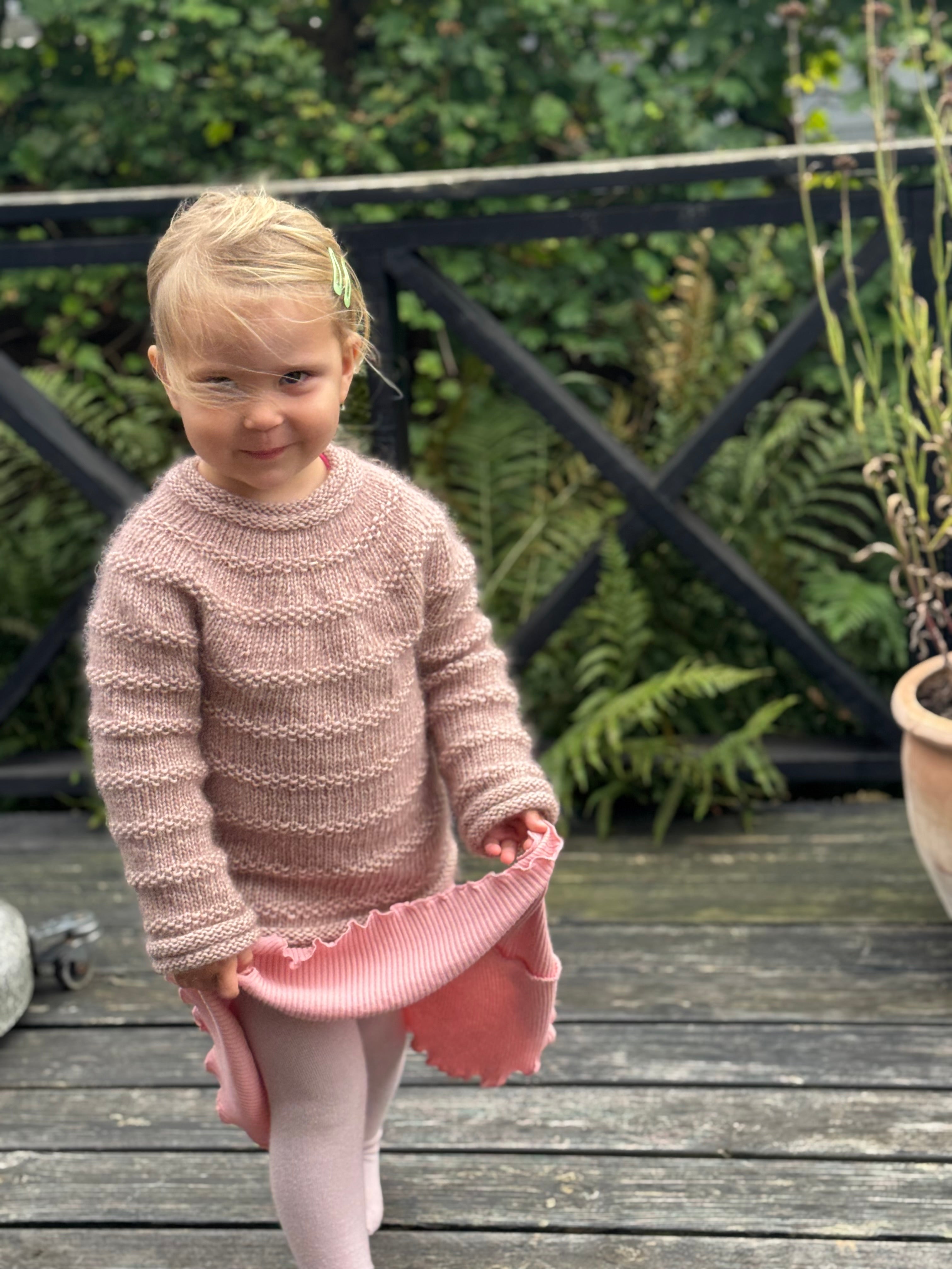 BØRNESWEATER VIOLA VINTER