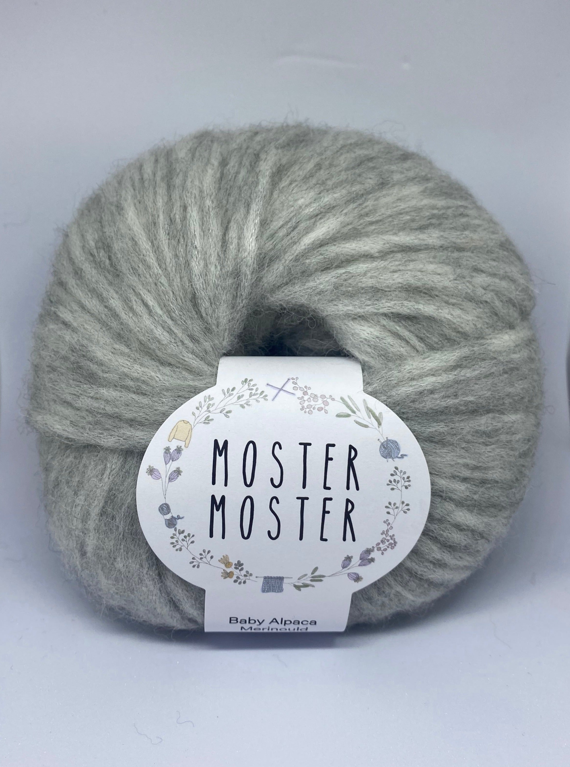 MUSEGRÅ (BABY ALPACA MERINOULD)