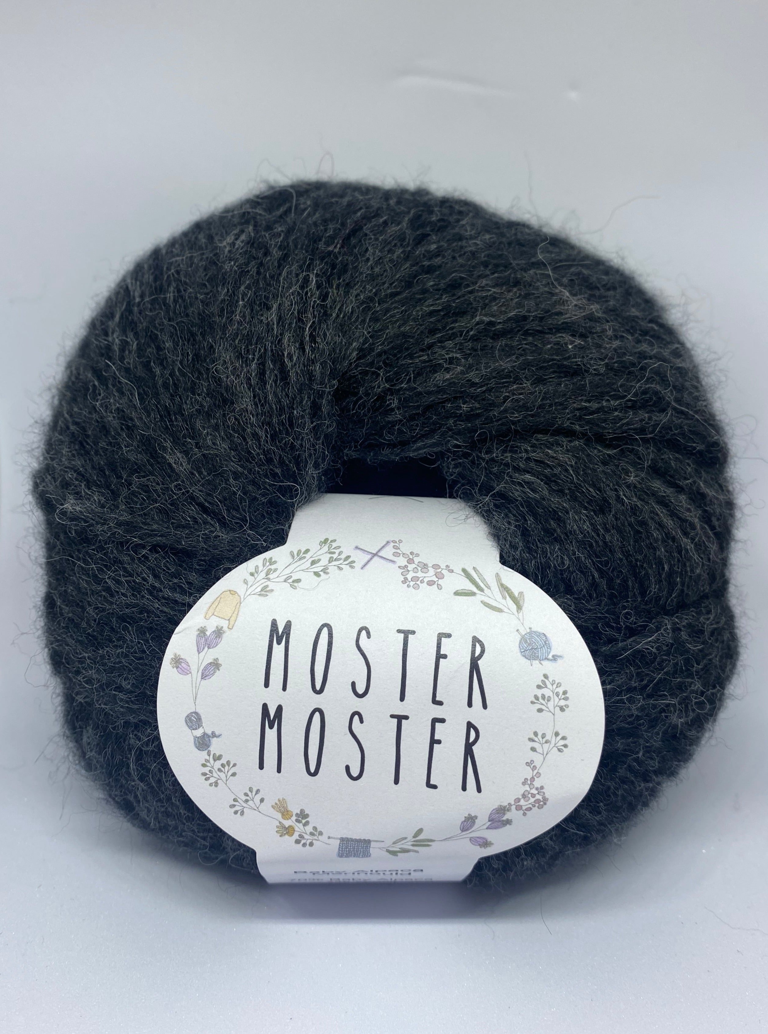 MØRK KOKSGRÅ (BABY ALPACA MERINOULD)