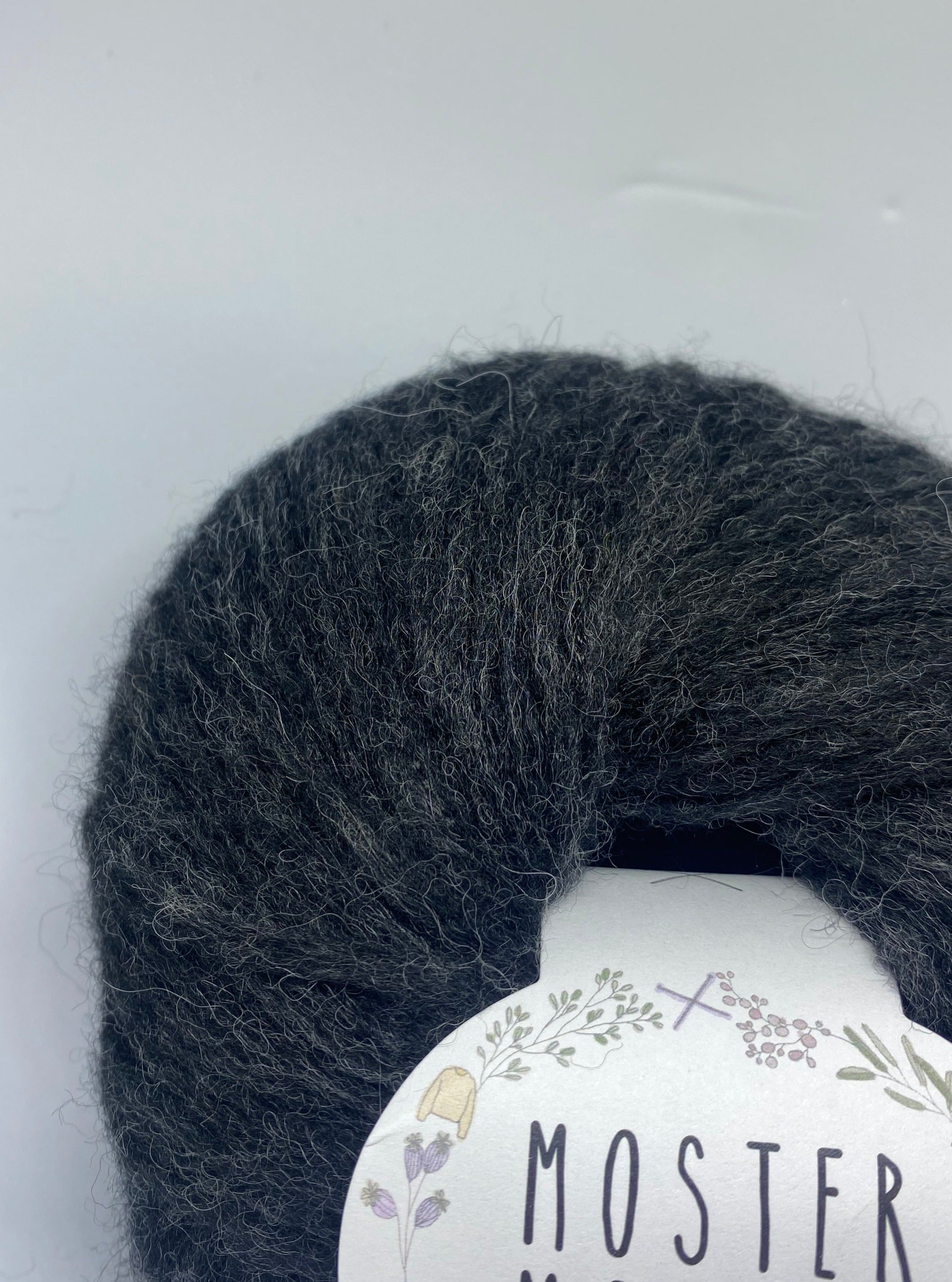 MØRK KOKSGRÅ (BABY ALPACA MERINOULD)