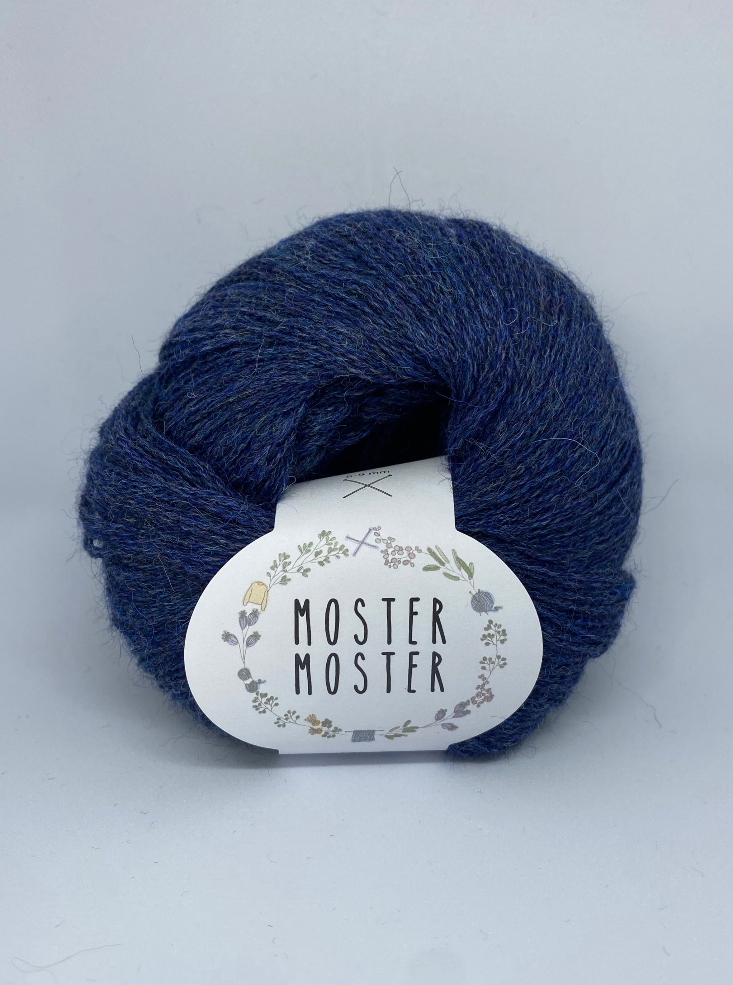 STØVET BLÅ (TYND BABY ALPACA FØLGETRÅD)