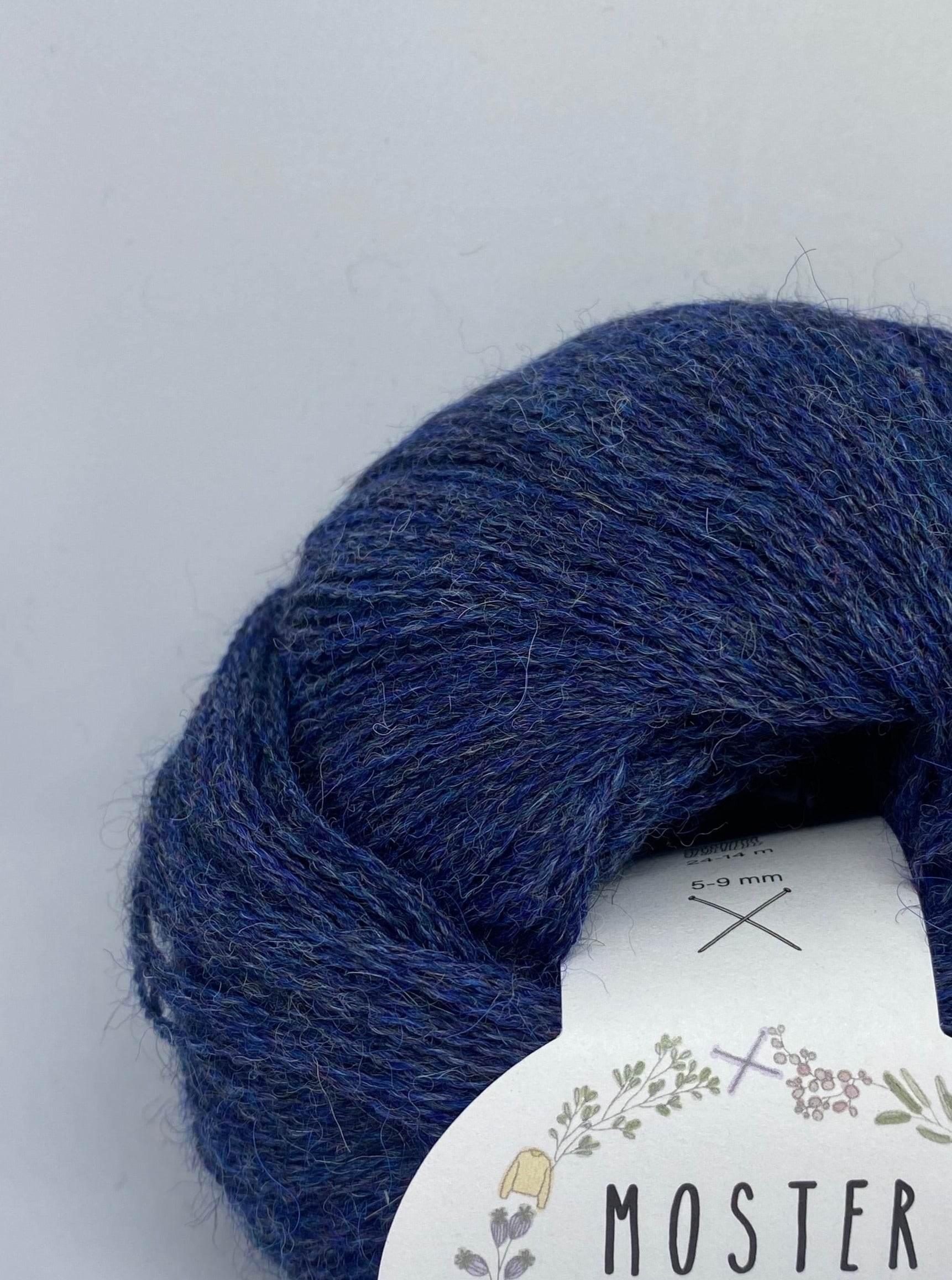 STØVET BLÅ (TYND BABY ALPACA FØLGETRÅD)