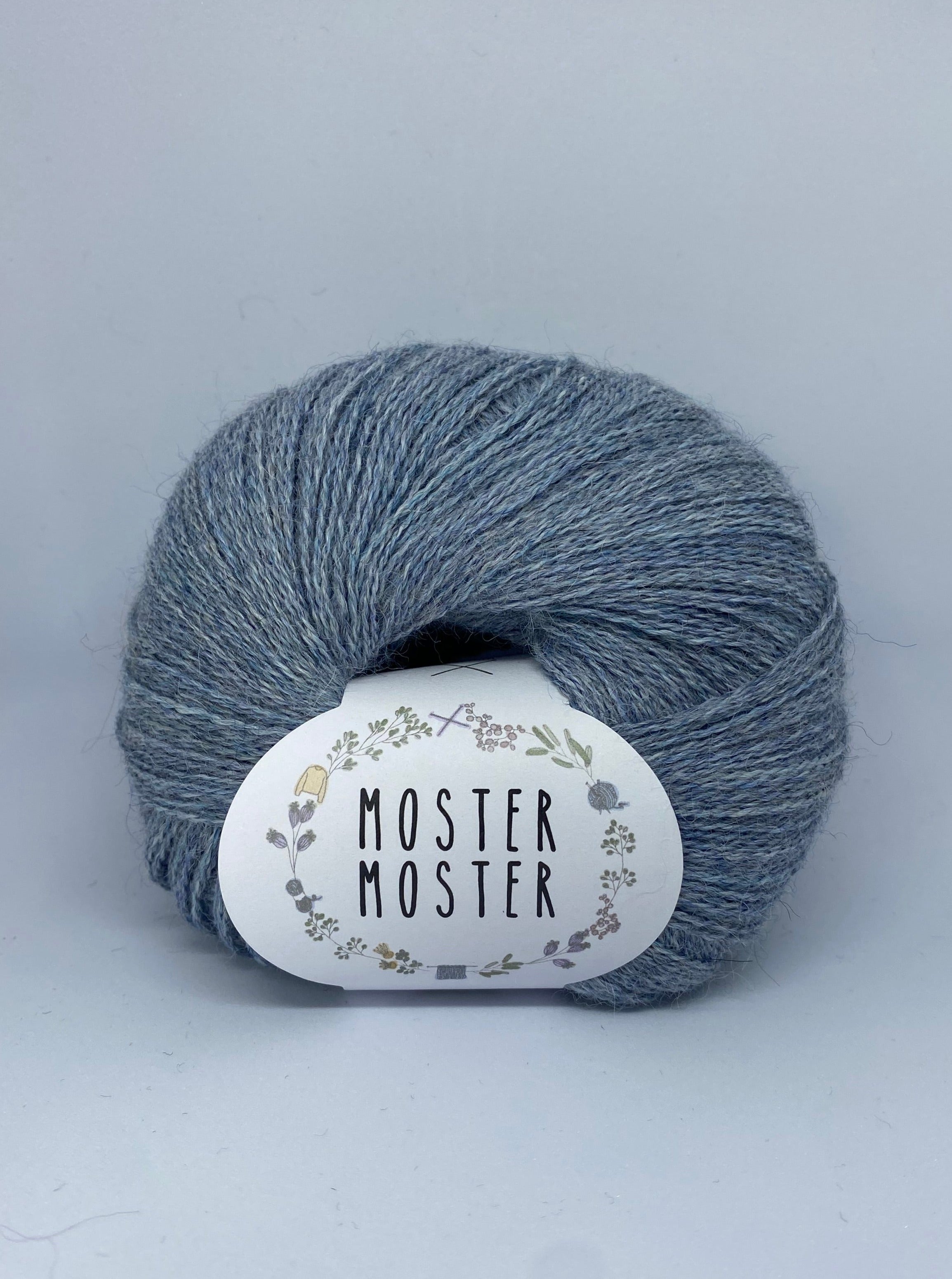 ISBLÅ (TYND BABY ALPACA FØLGETRÅD)