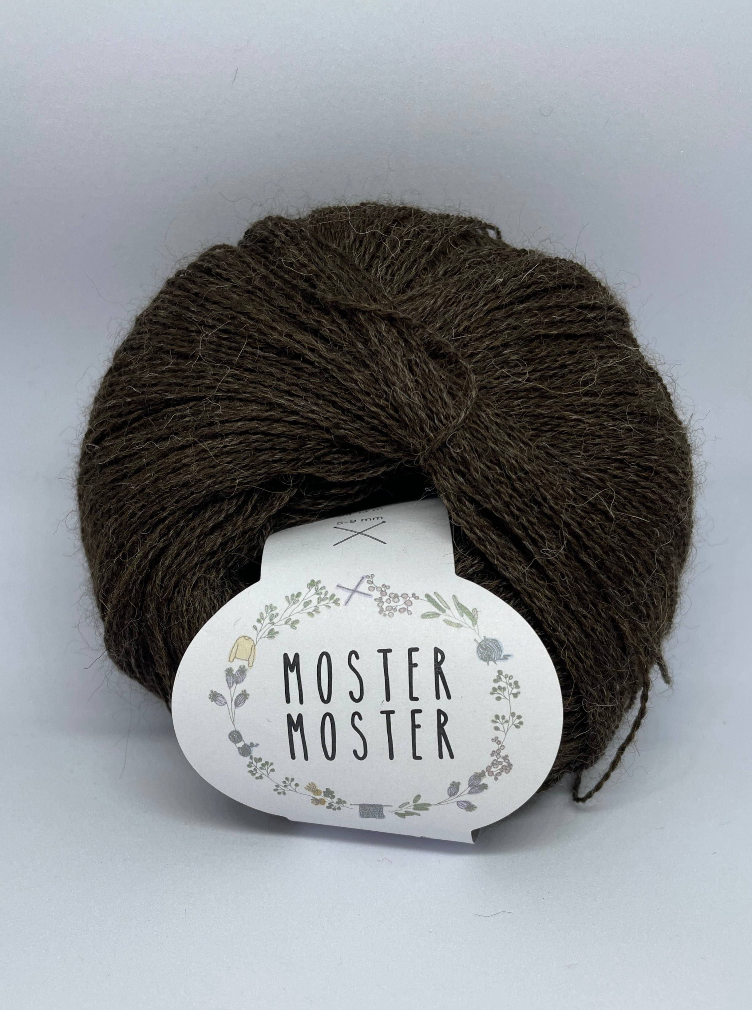 MØRKEBRUN (TYND BABY ALPACA FØLGETRÅD)