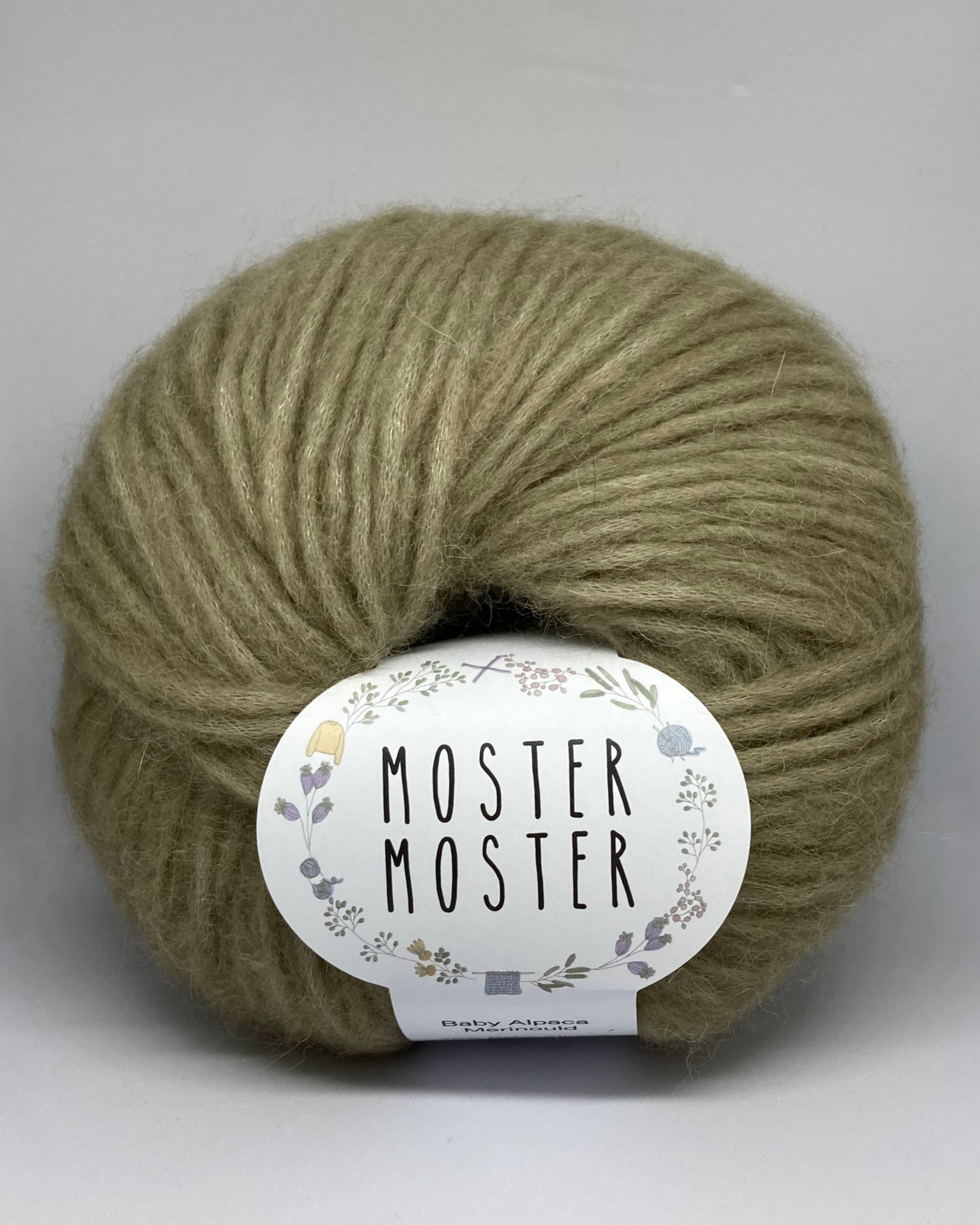 HVEDESTRÅ(BABY ALPACA MERINOULD)