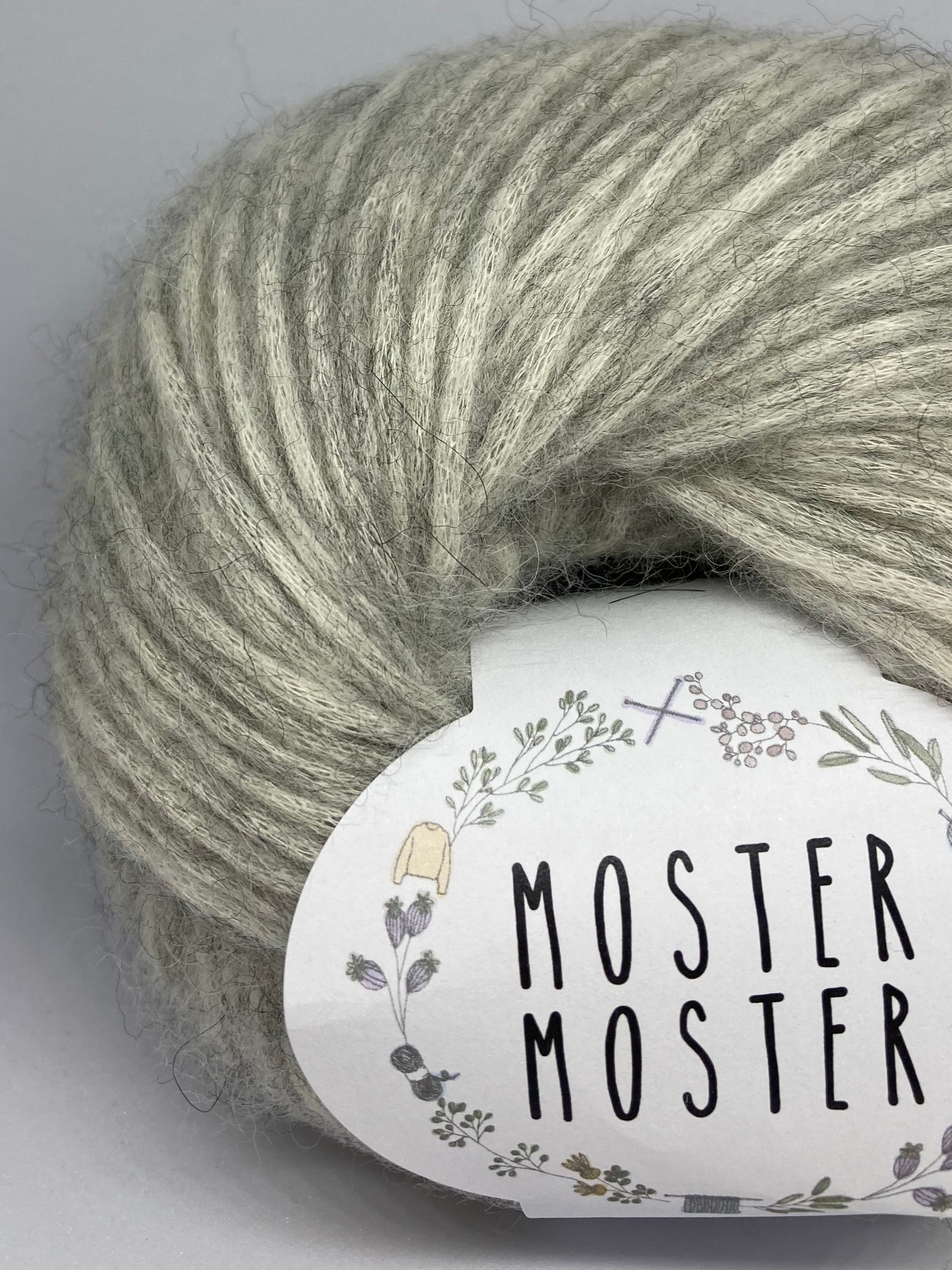 MUSEGRÅ (BABY ALPACA & PIMA BOMULD)