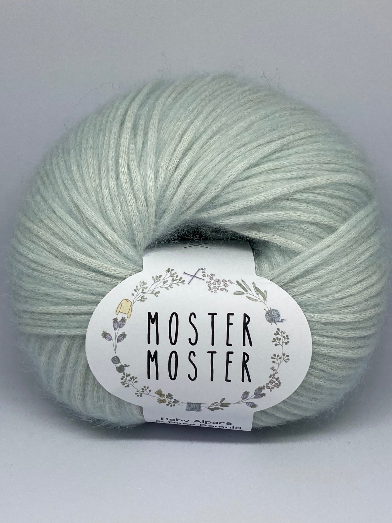 PASTEL BLÅ (BABY ALPACA & PIMA BOMULD)