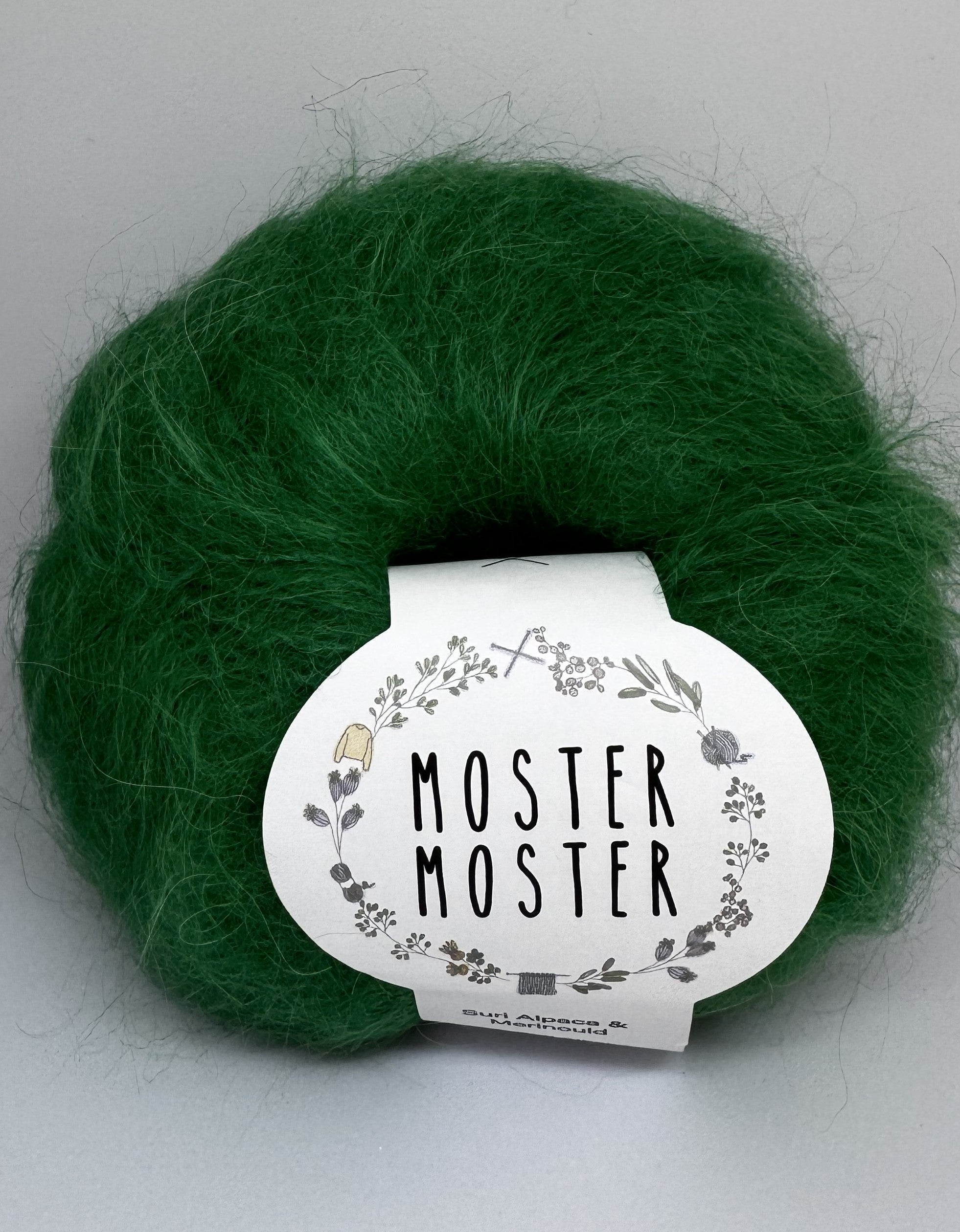 MØRK GRÆSGRØN (SURI ALPACA & MERINOULD)