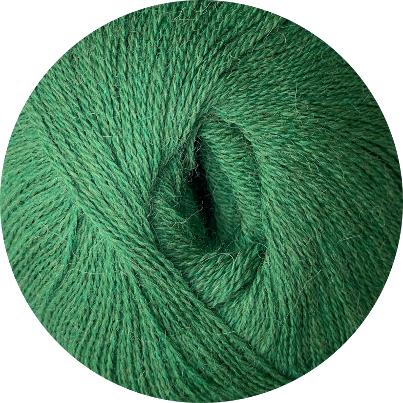 GRÆSGRØN - TYND BABY ALPACA FØLGETRÅD (MUHU 2/16)
