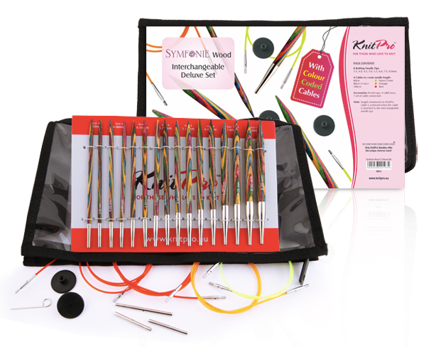 KnitPro SYMPHONIE DELUXE, Udskiftelige rundpindesæt