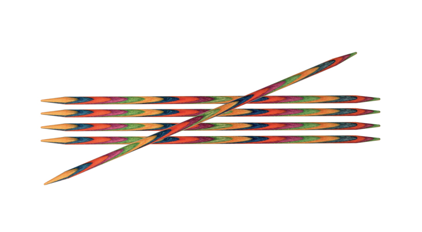 KnitPro SYMPHONIE Strømpepinde 20 cm, str. 2.5 - 6.0 mm